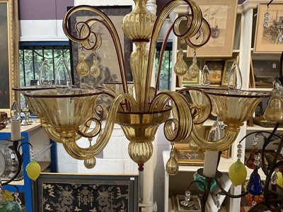 Lot 1163 - Murano glass chandelier