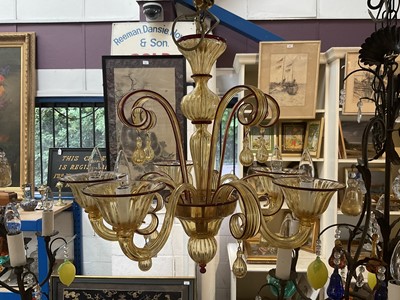 Lot 1163 - Murano glass chandelier