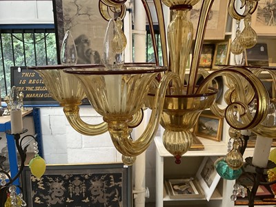 Lot 1163 - Murano glass chandelier