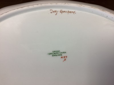 Lot 1207 - Collection of Spode handpainted dishes. (6)