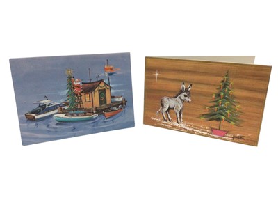 Lot 183 - H.R.H.Prince Andrew, signed 1970s Christmas card and another signed by him and Prince Edward as a child (2)