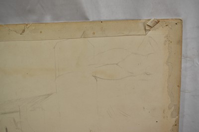 Lot 1025 - Attributed to Sir Alfred James Munnings (1878-1959), ink sketch - St Michael Post Mill, South Elmham
