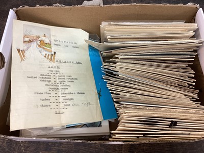 Lot 844 - Collection of RAF related ephemera to include photographs and greetings cards, (1 box).