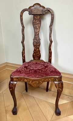 Lot 1540 - Set of four early 19th century Dutch side chairs