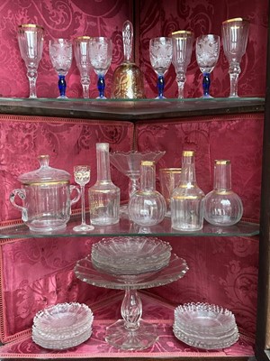 Lot 1555 - Various 19th century decorative glass