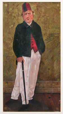 Lot 1570 - Gary Anderson (b. 1952), watercolour and mixed media - Of The Singular M. Gerard de Ras-Nazarieff