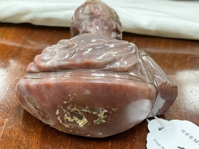 Lot 1625 - Carved onyx or chalcedony figure of Emperor Trajan