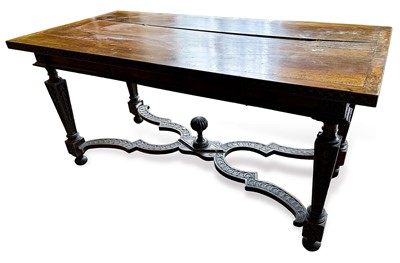 Lot 1576 - 18th century Italian walnut refectory table