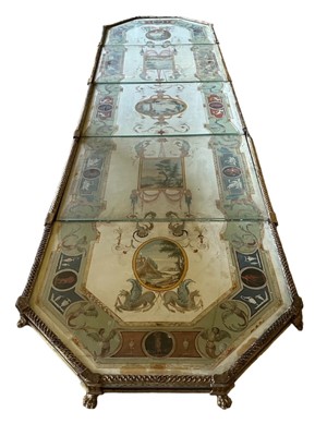 Lot 1589 - Fine late 18th century neoclassical Italian grand tour painted plaster table plateau