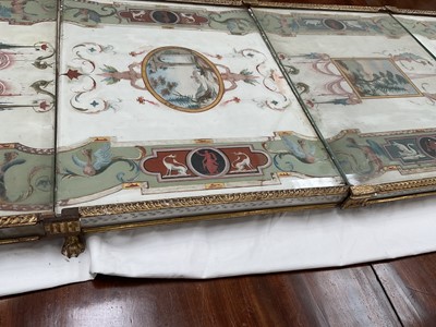 Lot 1589 - Fine late 18th century neoclassical Italian grand tour painted plaster table plateau
