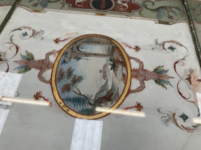 Lot 1589 - Fine late 18th century neoclassical Italian grand tour painted plaster table plateau