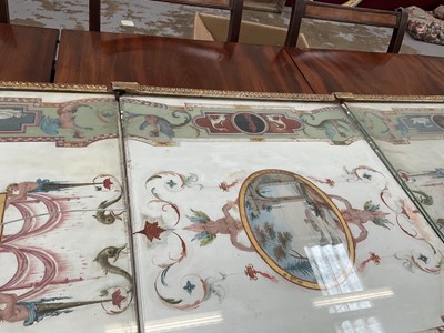 Lot 1589 - Fine late 18th century neoclassical Italian grand tour painted plaster table plateau