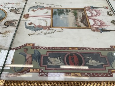 Lot 1589 - Fine late 18th century neoclassical Italian grand tour painted plaster table plateau