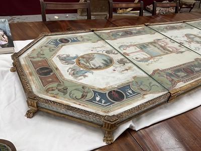 Lot 1589 - Fine late 18th century neoclassical Italian grand tour painted plaster table plateau
