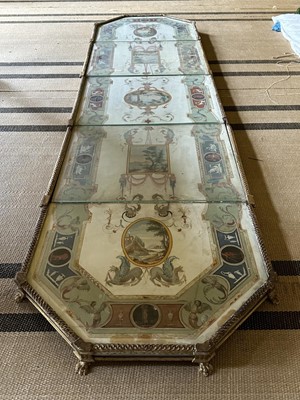Lot 1589 - Fine late 18th century neoclassical Italian grand tour painted plaster table plateau