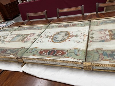 Lot 1589 - Fine late 18th century neoclassical Italian grand tour painted plaster table plateau