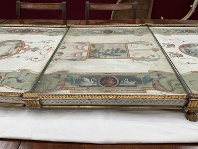 Lot 1589 - Fine late 18th century neoclassical Italian grand tour painted plaster table plateau