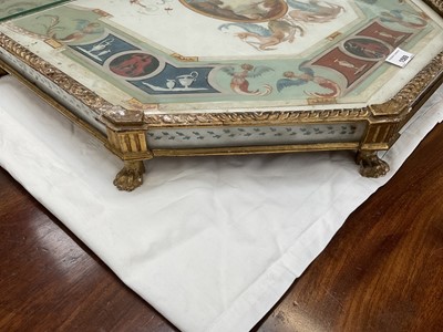 Lot 1589 - Fine late 18th century neoclassical Italian grand tour painted plaster table plateau