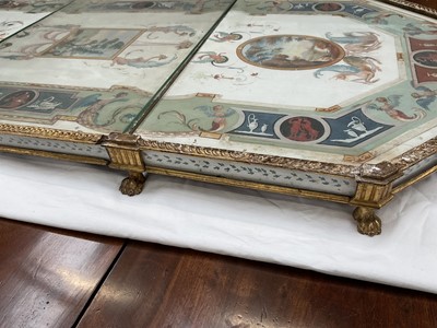 Lot 1589 - Fine late 18th century neoclassical Italian grand tour painted plaster table plateau