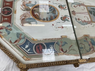 Lot 1589 - Fine late 18th century neoclassical Italian grand tour painted plaster table plateau