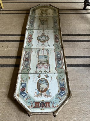 Lot 1589 - Fine late 18th century neoclassical Italian grand tour painted plaster table plateau