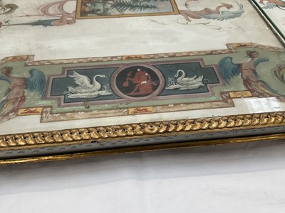 Lot 1589 - Fine late 18th century neoclassical Italian grand tour painted plaster table plateau