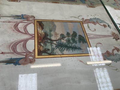 Lot 1589 - Fine late 18th century neoclassical Italian grand tour painted plaster table plateau