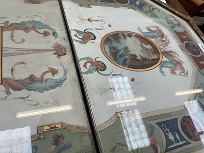 Lot 1589 - Fine late 18th century neoclassical Italian grand tour painted plaster table plateau