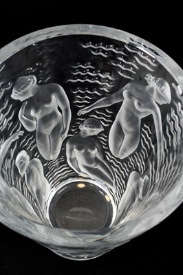 Lot 231 - Lalique Ondines vase, signed 'Lalique France' to base, 24cm high