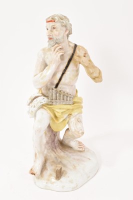 Lot 22 - Furstenberg figure of a man with a pipe, circa 1780