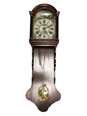 Lot 5318 - 19th century Dutch oak wall clock
