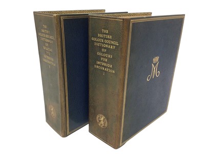 Lot 136 - Formerly The Property of H.R.H. The Princess Margaret Countess of Snowdon, 'The British Colour Council Dictionary of Colours for interior decoration' , two volumes with folding pages with different...