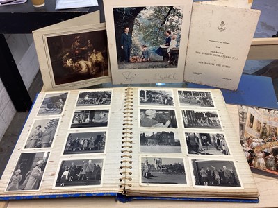 Lot 7 - Collection of 1950s Royal photographs and ephemera formerly the property of the Queen's Head Chauffeur Mr William Leslie Chivers R.V.M. including images of the Royal cars, Royal children, Prince Ch...