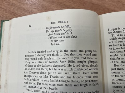 Lot 1700 - The Hobbit, J. R. Tolkien, First Edition 1937, Second Impression, with dust cover