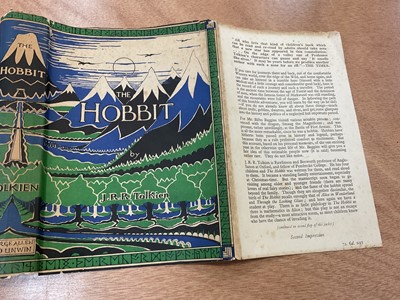 Lot 1700 - The Hobbit, J. R. Tolkien, First Edition 1937, Second Impression, with dust cover