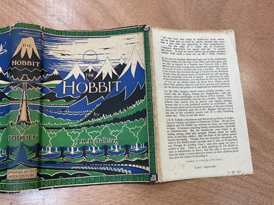 Lot 1700 - The Hobbit, J. R. Tolkien, First Edition 1937, Second Impression, with dust cover