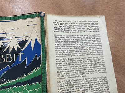 Lot 1700 - The Hobbit, J. R. Tolkien, First Edition 1937, Second Impression, with dust cover