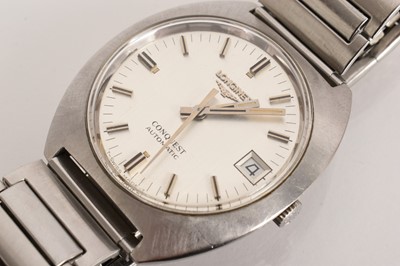 Lot 533 - Longines Gents steel wristwatch, 1974, with papers