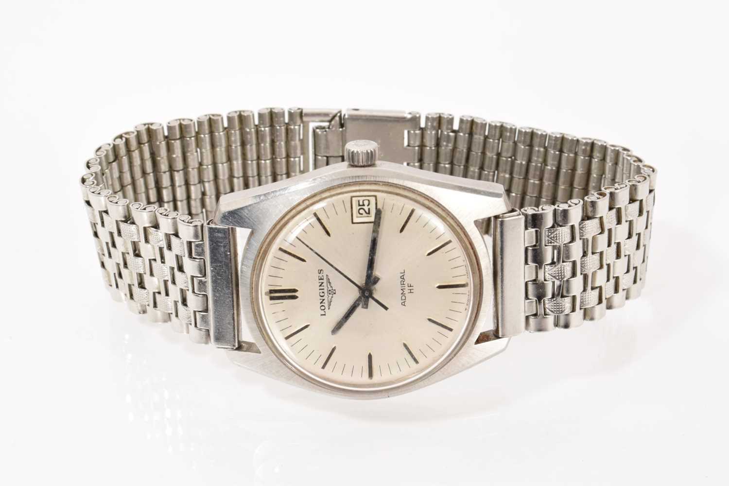 Lot 532 - Longines Admiral HF stainless steel wristwatch