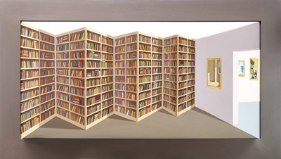 Lot 1366 - *Patrick Hughes (b. 1939) oil on board - Perspection 1995