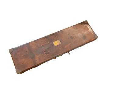 Lot 931 - Antique leather gun case