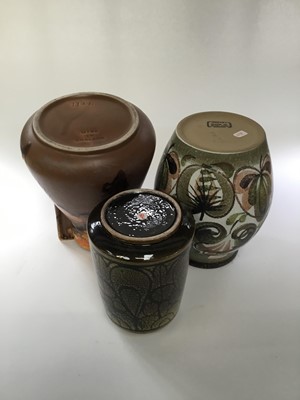 Lot 1113 - Group of Poole Pottery vases, dishes etc