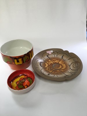 Lot 1113 - Group of Poole Pottery vases, dishes etc