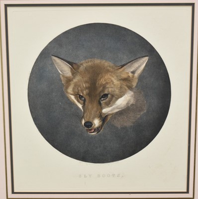 Lot 1238 - After William Spooner, coloured engraving - 'Sly Boots', 45cm x 42.5cm, in glazed gilt frame