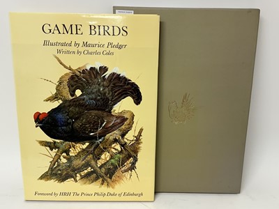Lot 950 - Game Birds, illustrated by Maurice Pledger, written by Charles Coles, 1981, with dust over and slipcase
