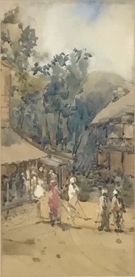 Lot 87 - Early 20th century Orientalist watercolour, signed GUY