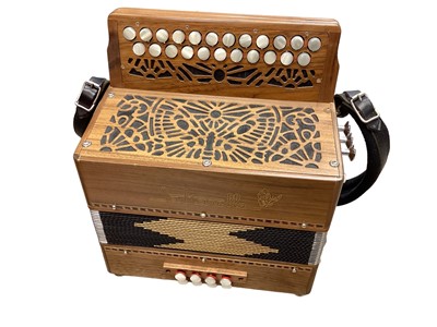 Lot 2214 - Saltarelle accordion, cased