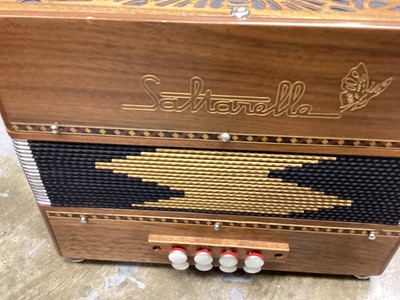 Lot 2214 - Saltarelle accordion, cased