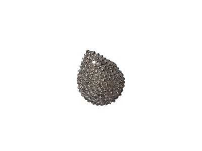 Lot 107 - Diamond pear shape cluster cocktail ring in white gold setting