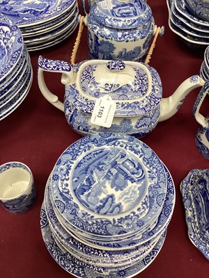 Lot 1103 - Extensive collection of Copeland Spode blue and white Italian pattern tea, coffee and dinner ware (qty)
